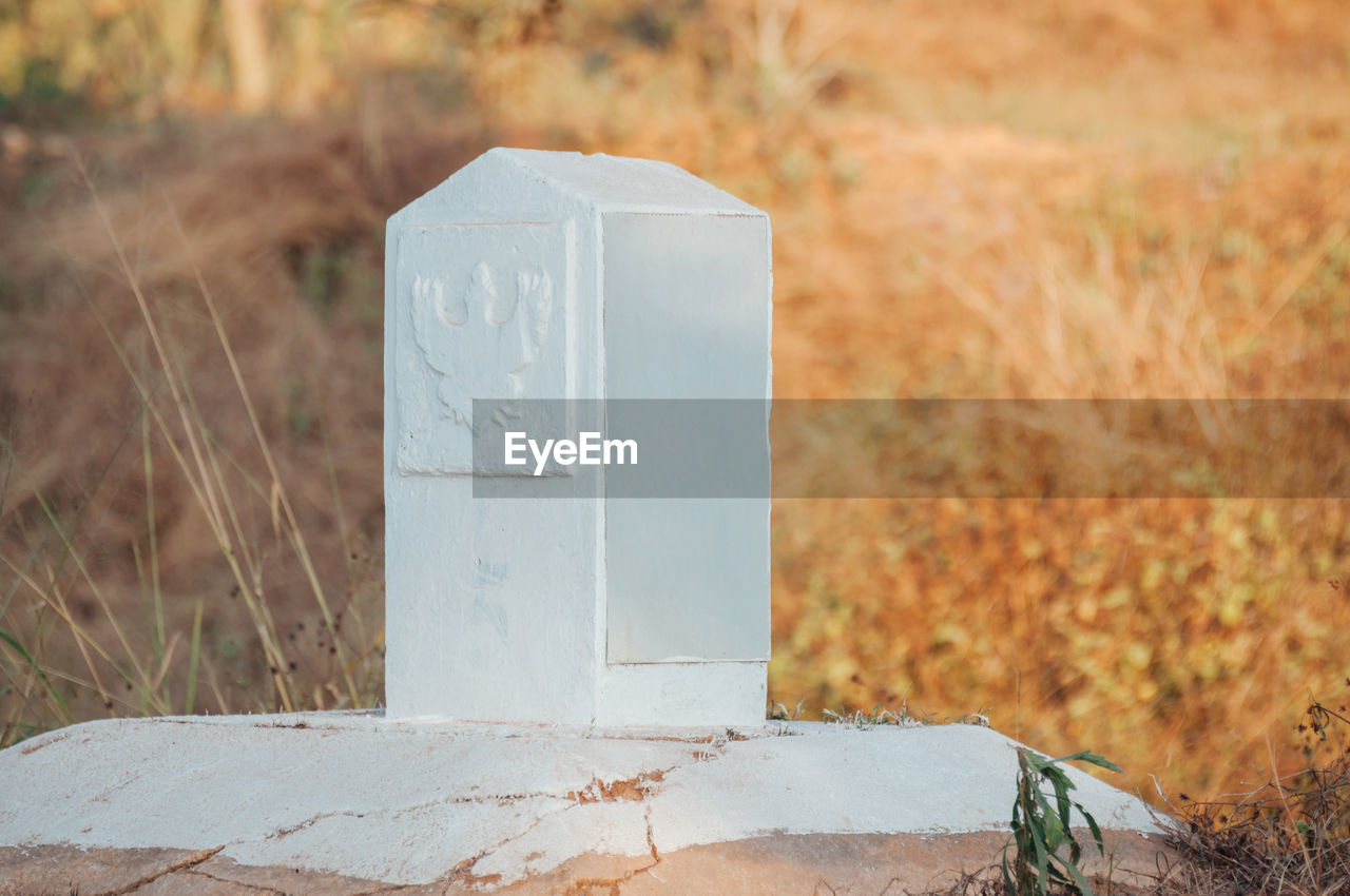 CLOSE-UP OF OLD CEMETERY