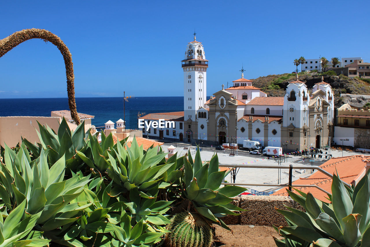 Stunning view at the basilica de candelaria at tenerife, canary island 