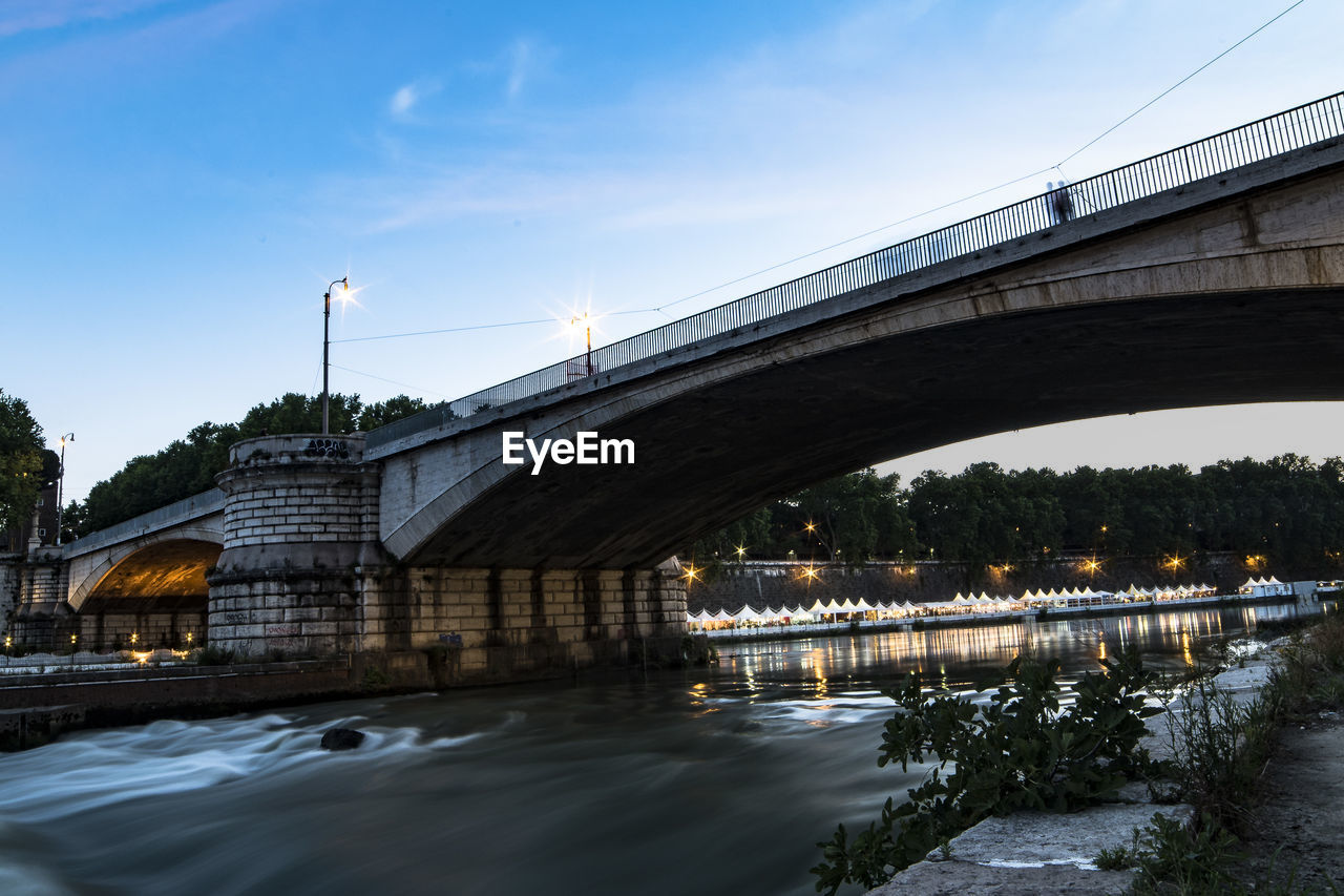 Bridge over river against sky