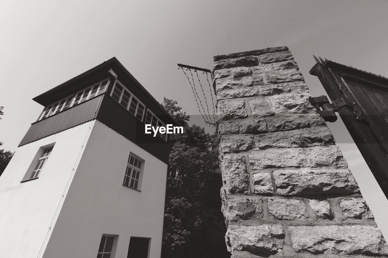 Low angle view of building against sky