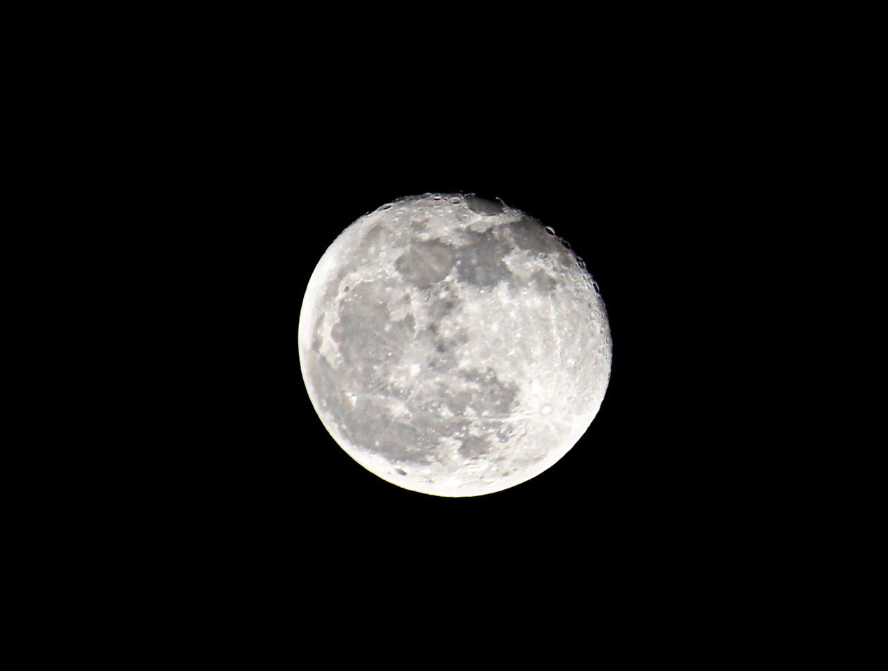 Close-up of full moon