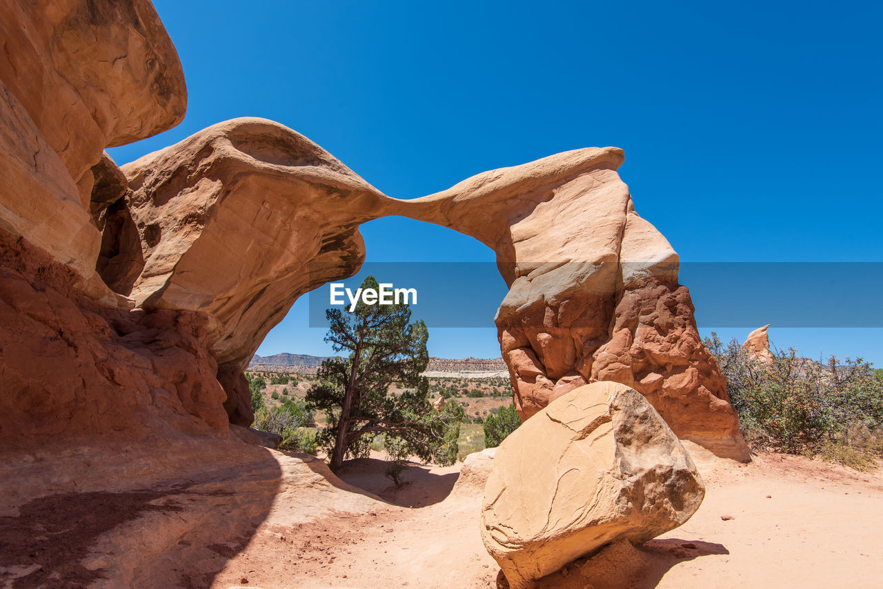 Large rock formations at devils garden in grand staircase escalante national monument in utah