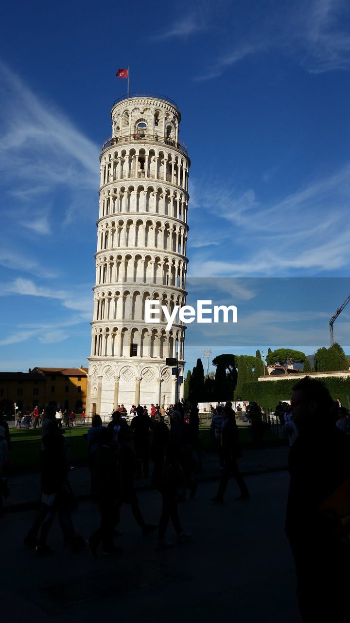 PEOPLE AT OBSERVATION POINT OF BUILDING