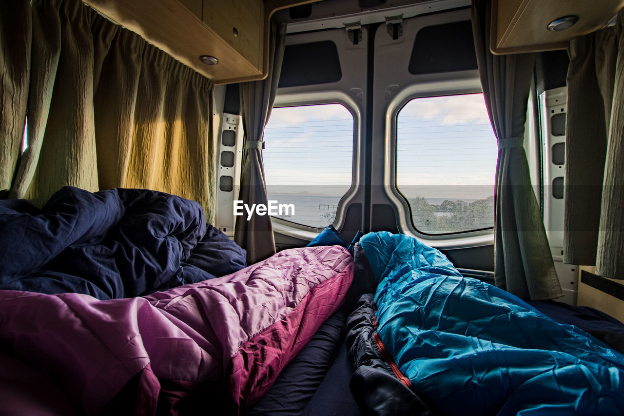 Blankets in train