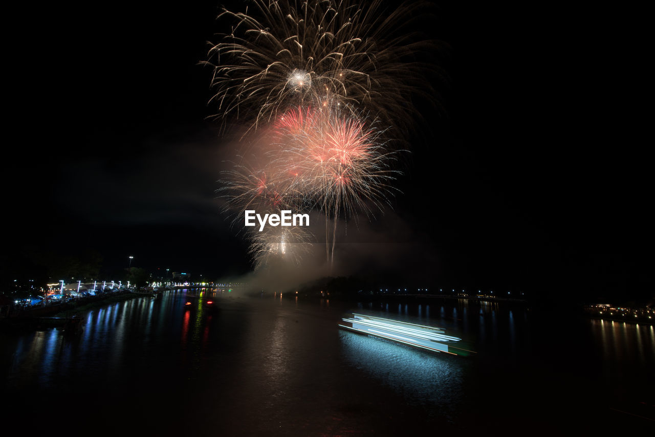 FIREWORK DISPLAY AT NIGHT