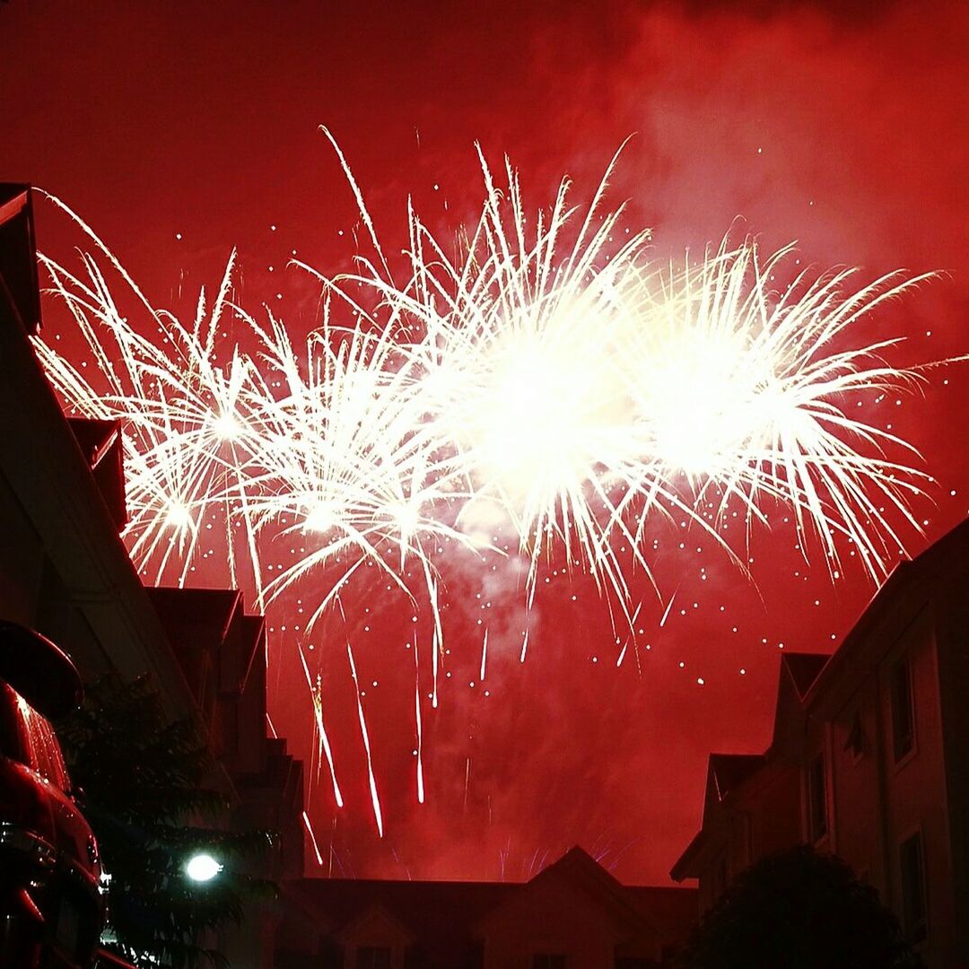 FIREWORKS DISPLAY AT NIGHT