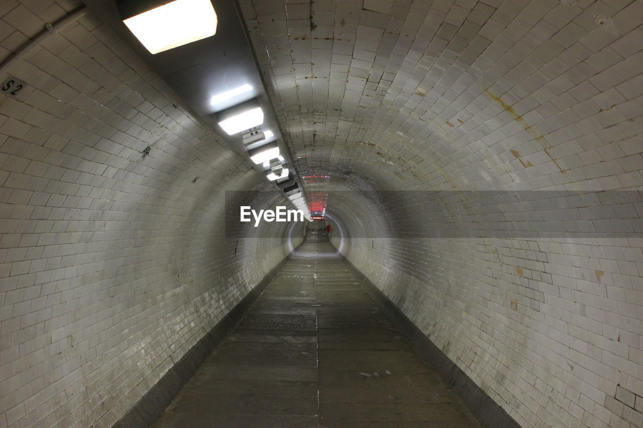 View of subway tunnel