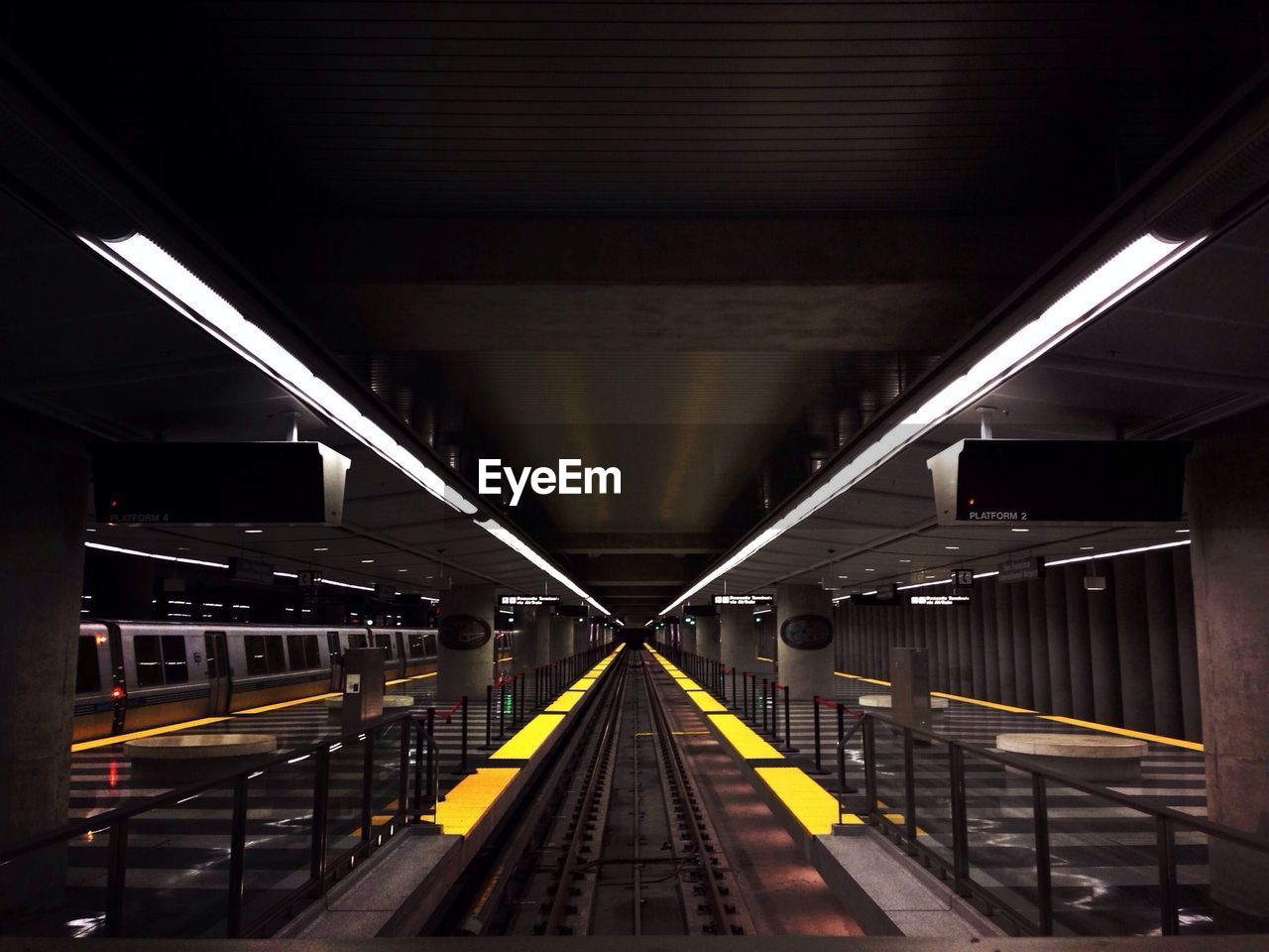 Interior of subway station