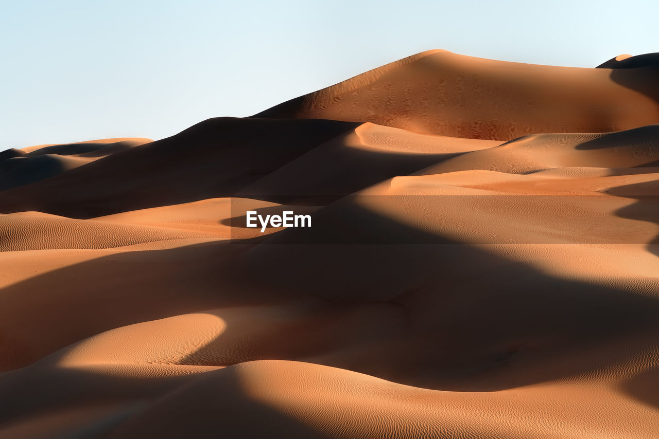 Scenic view of desert against sky