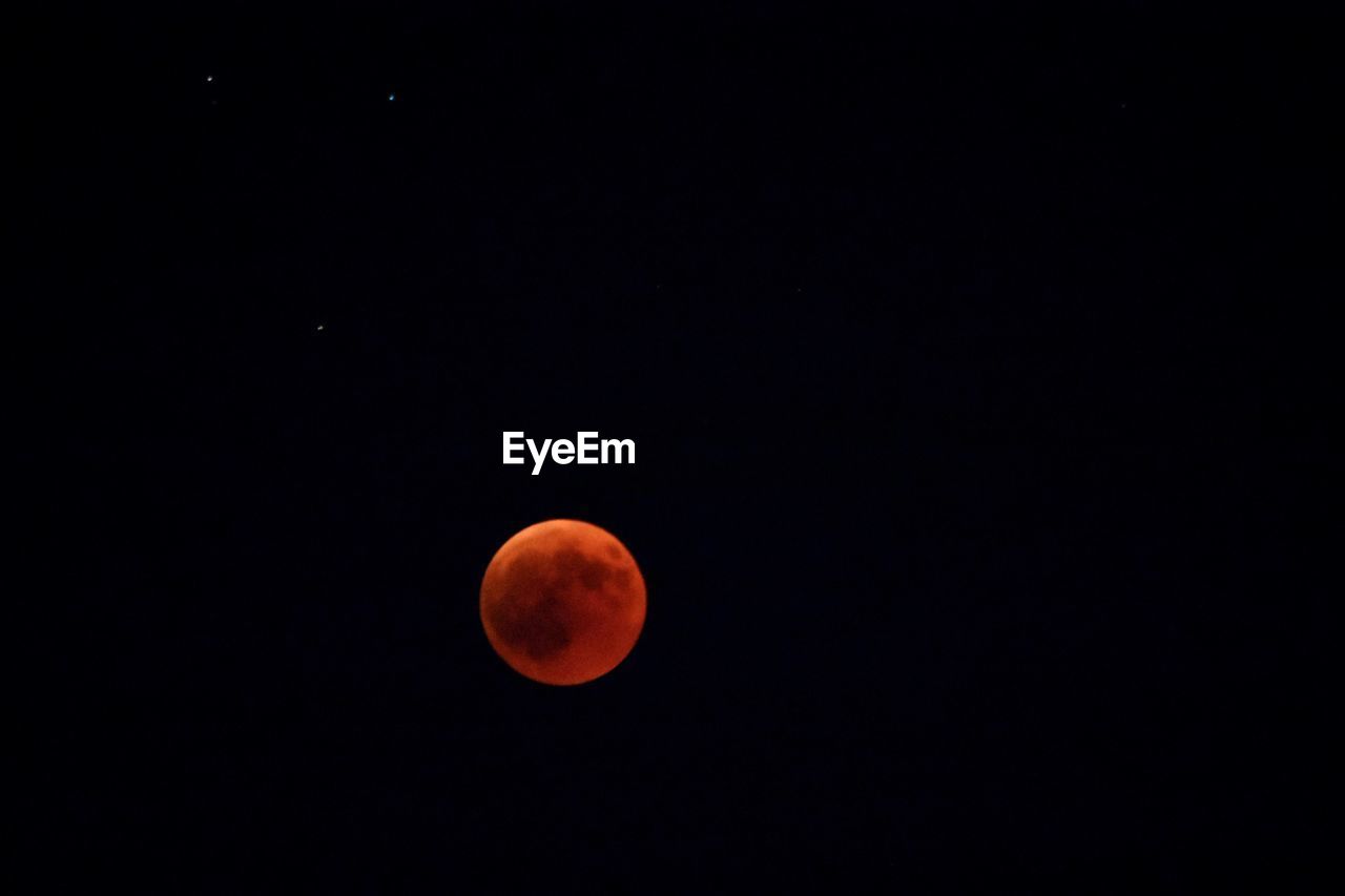 SCENIC VIEW OF MOON AT NIGHT
