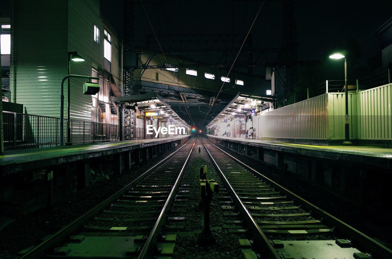 VIEW OF RAILROAD STATION PLATFORM