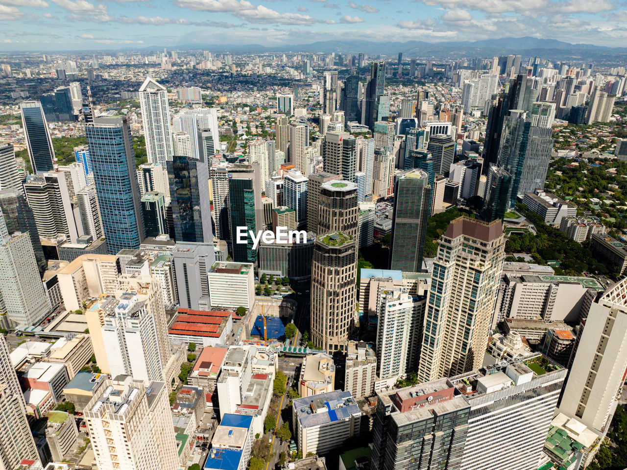 aerial view of city