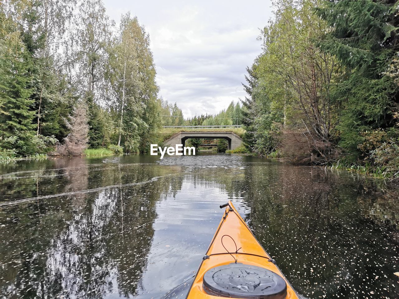 View of bridge over river against sky