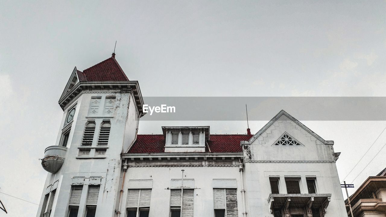 Low angle view of building against sky