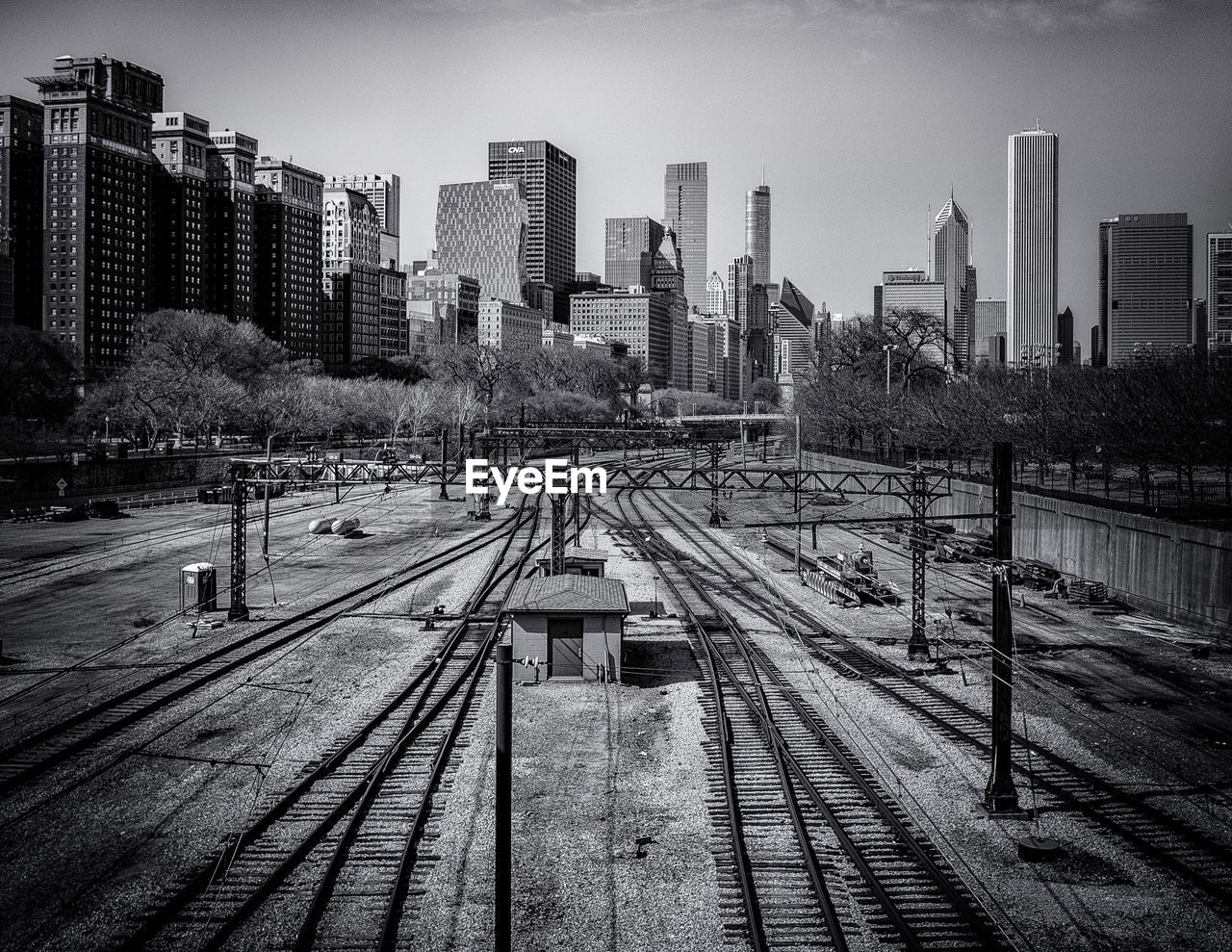 Railway tracks in chicago