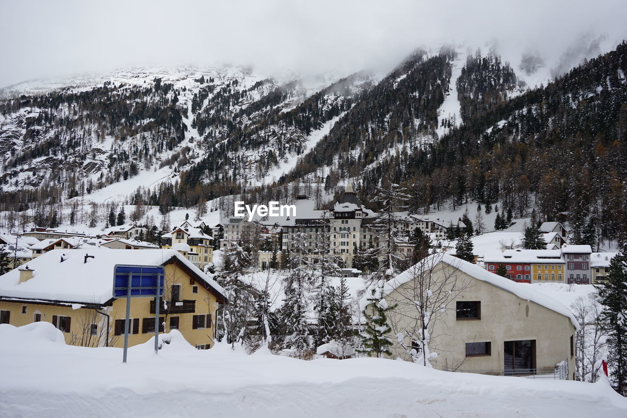 Snow filled place