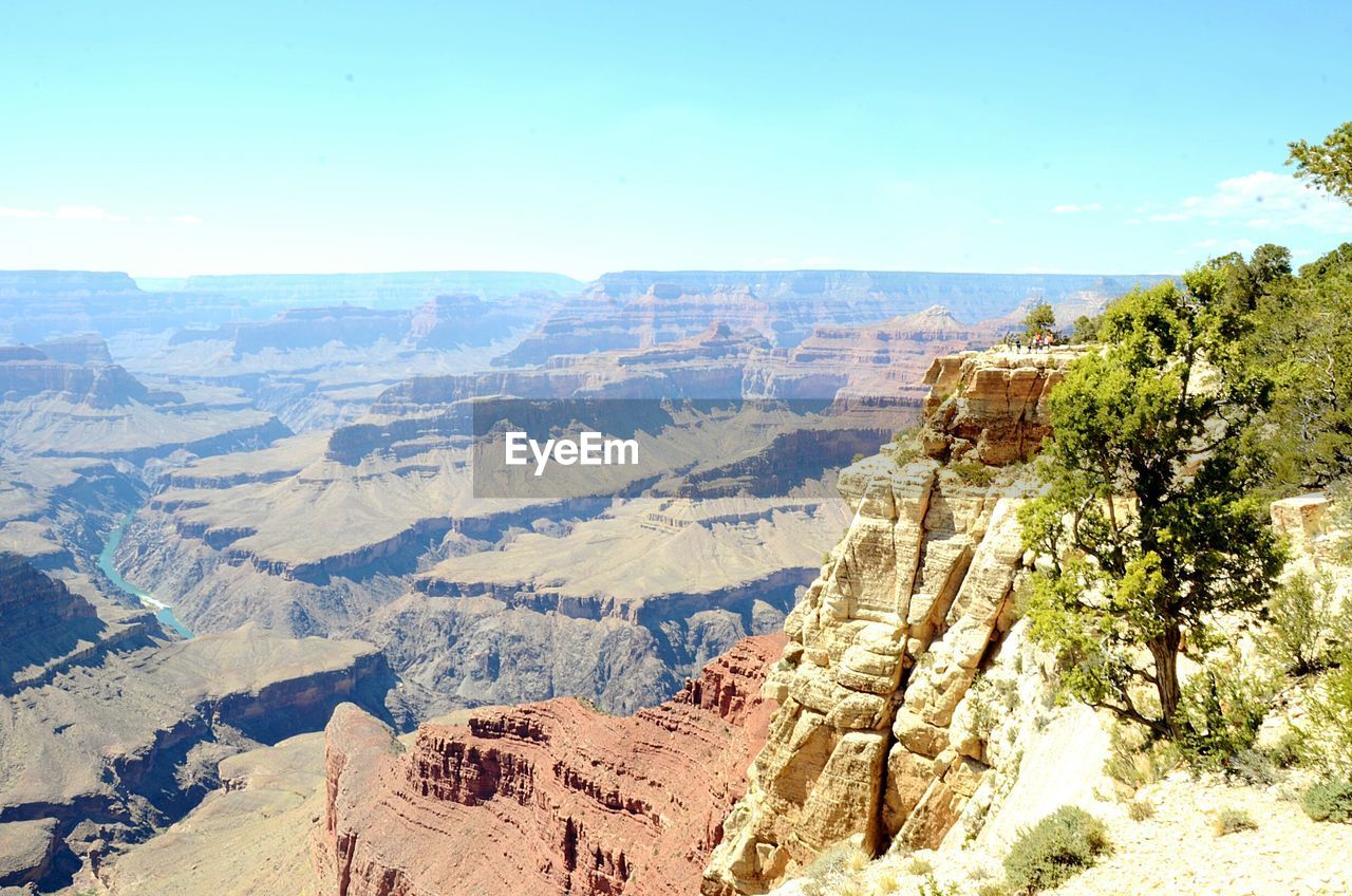 Scenic view of rocky mountains against sky at grand canyon national park