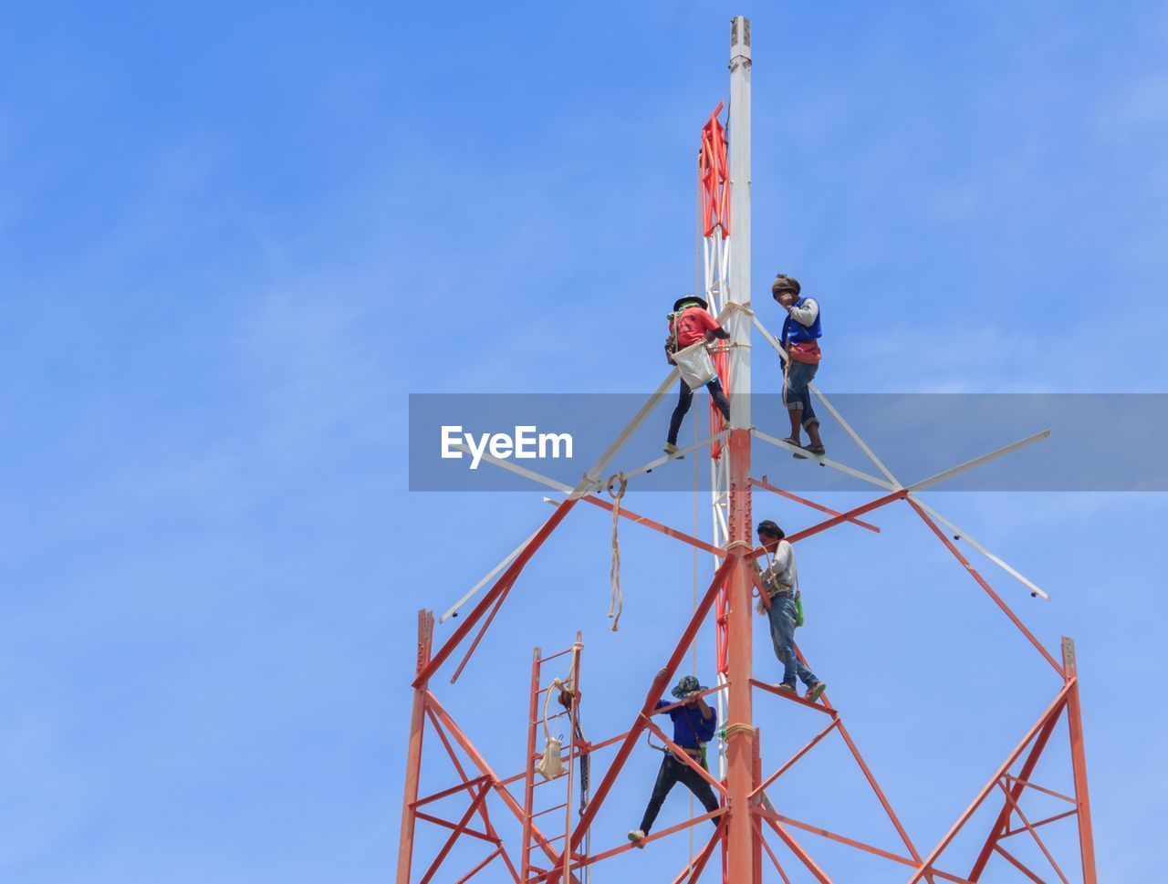 LOW ANGLE VIEW OF WINDMILL