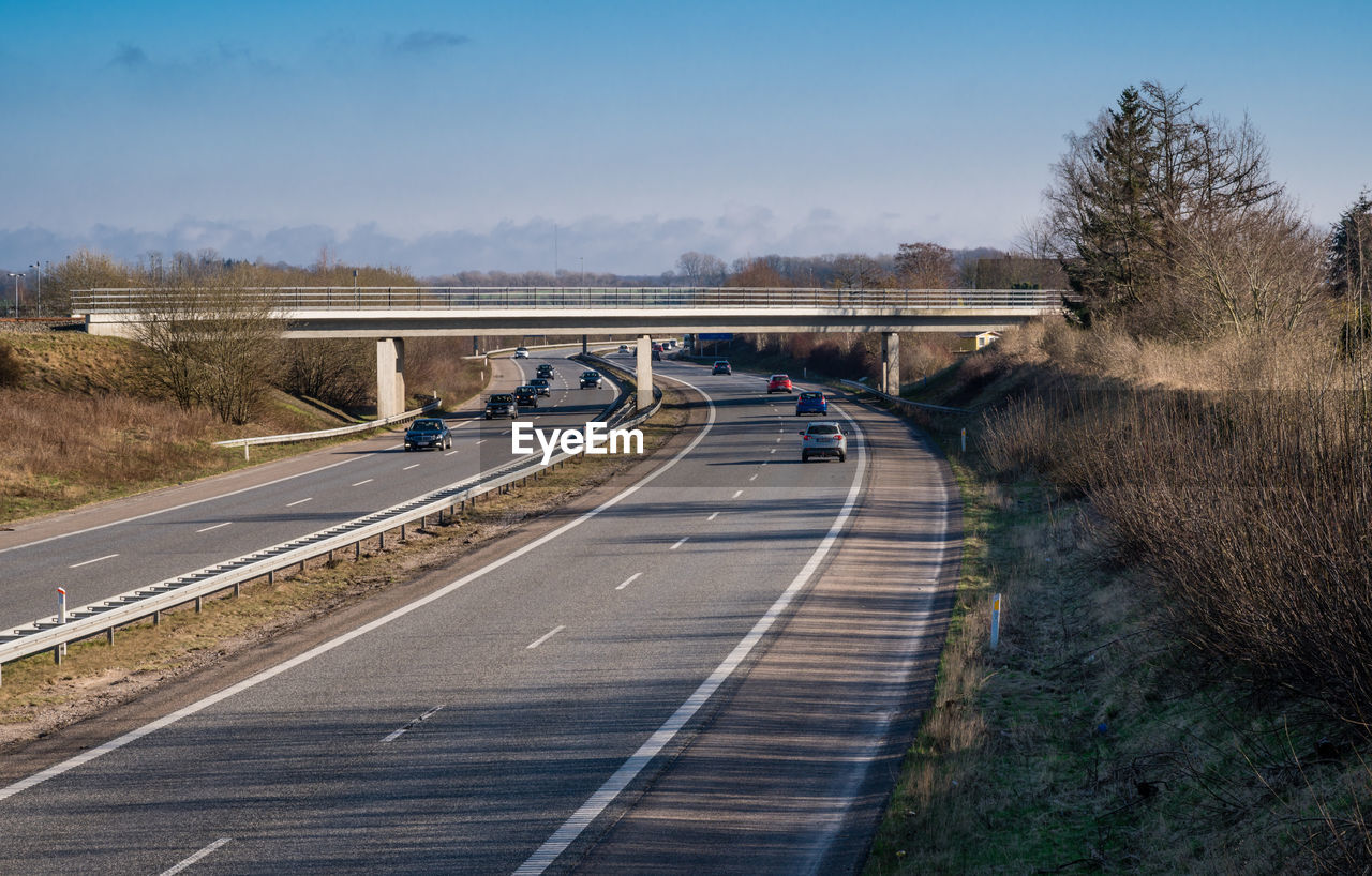 Danish highway between odense and svendborg