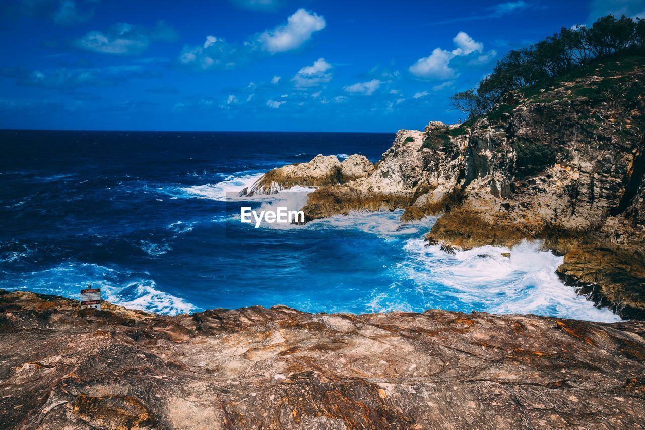 Scenic view of sea against sky