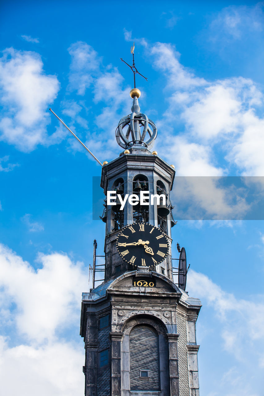 The mint tower located at the muntplein square in amsterdam