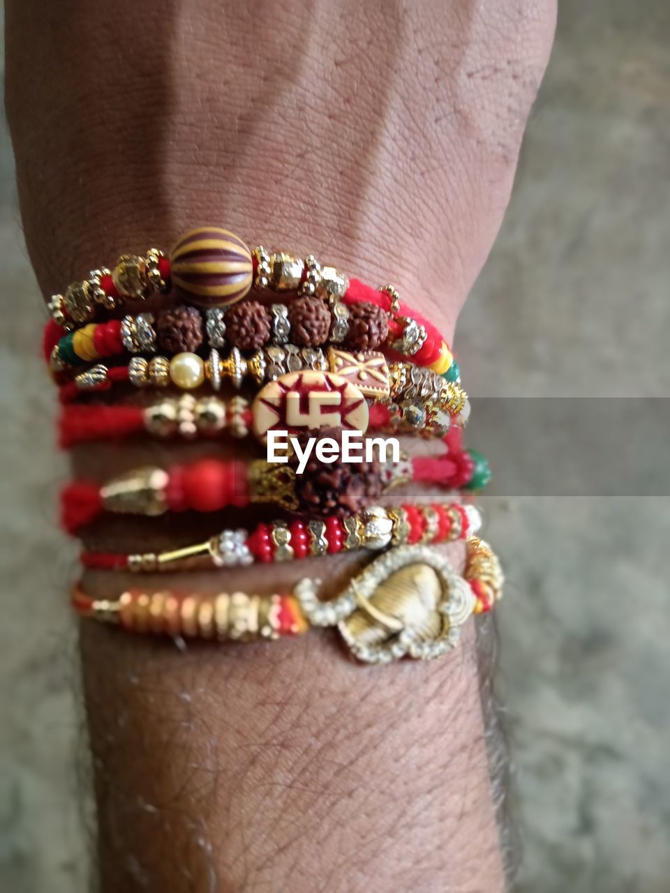 Close-up of man hand fashion