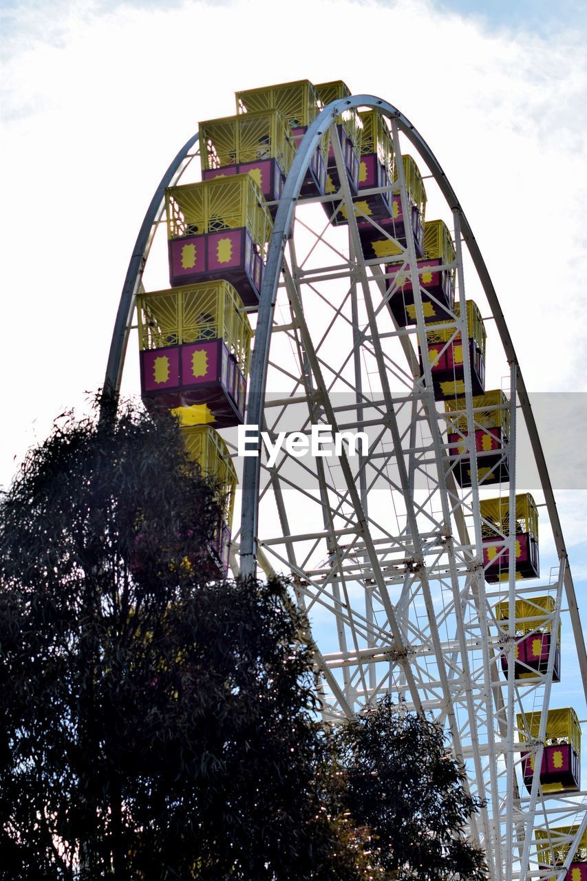 Low angle view of ferris wheel