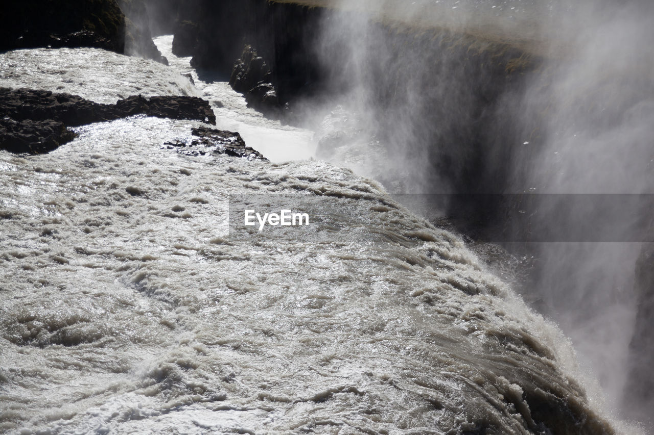 Elevated view of waterfall