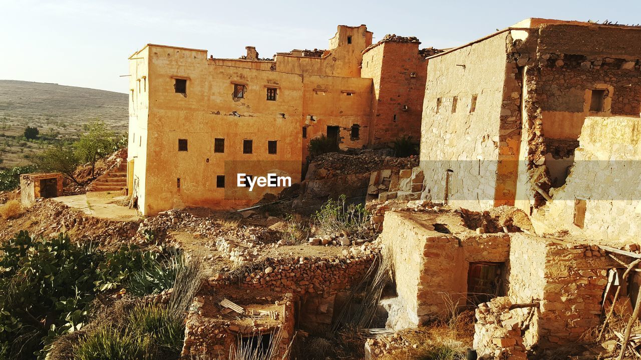 View of ruins and  old building