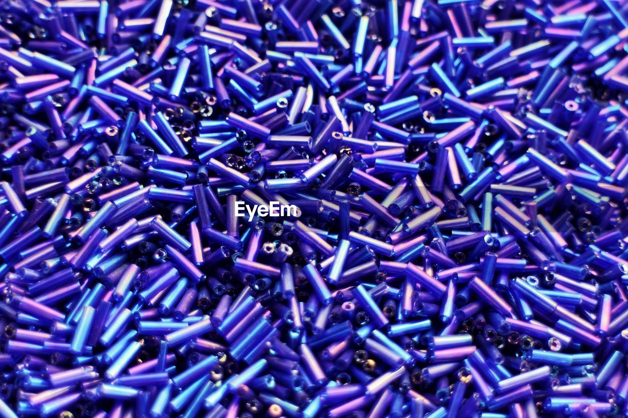 Full frame shot of purple objects