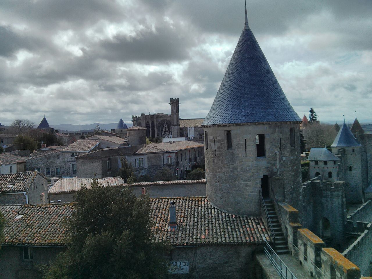 Townscape against the clouds