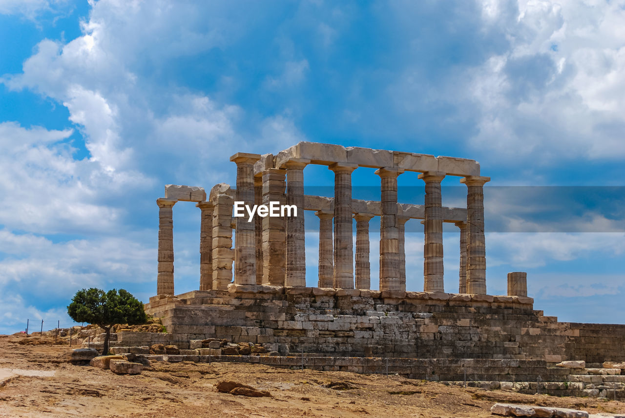 Temple of poseidon at sounio, attica, greece