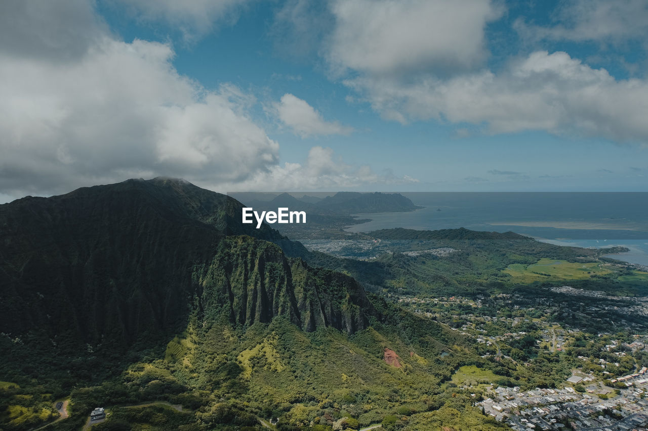 Koolau mountain range, oahu, hawaii