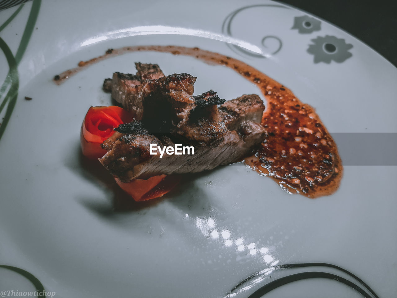 HIGH ANGLE VIEW OF MEAL SERVED ON TABLE