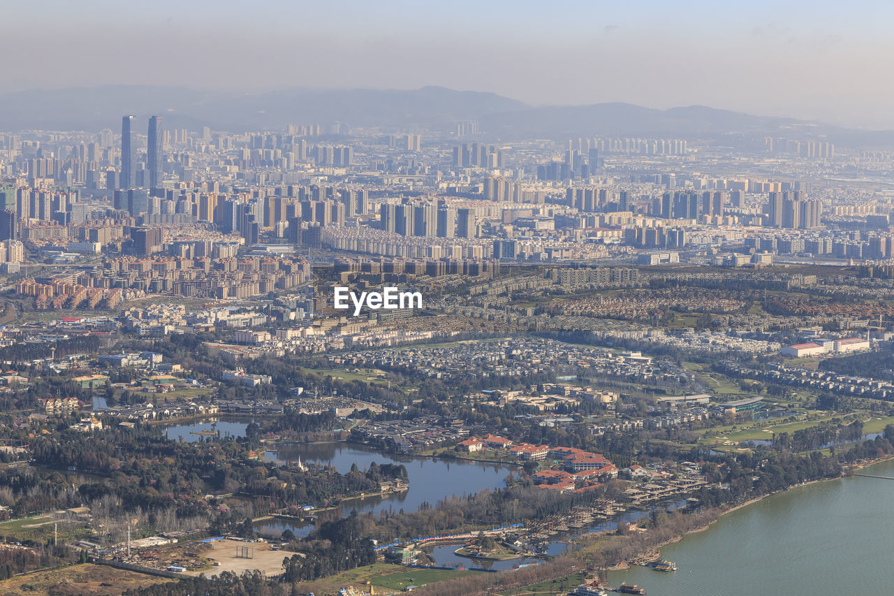 AERIAL VIEW OF CITYSCAPE