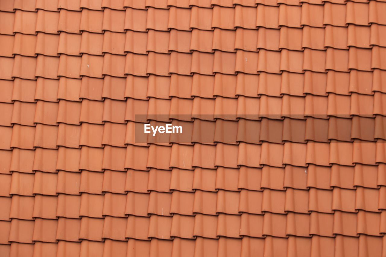 Detail shot of roof tiles