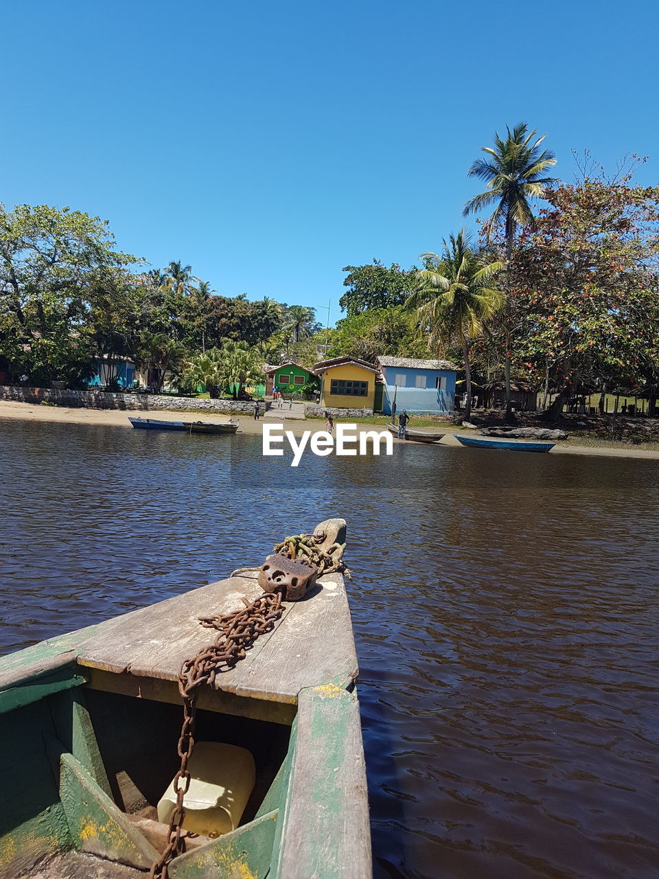 VIEW OF RIVER AGAINST CLEAR BLUE SKY