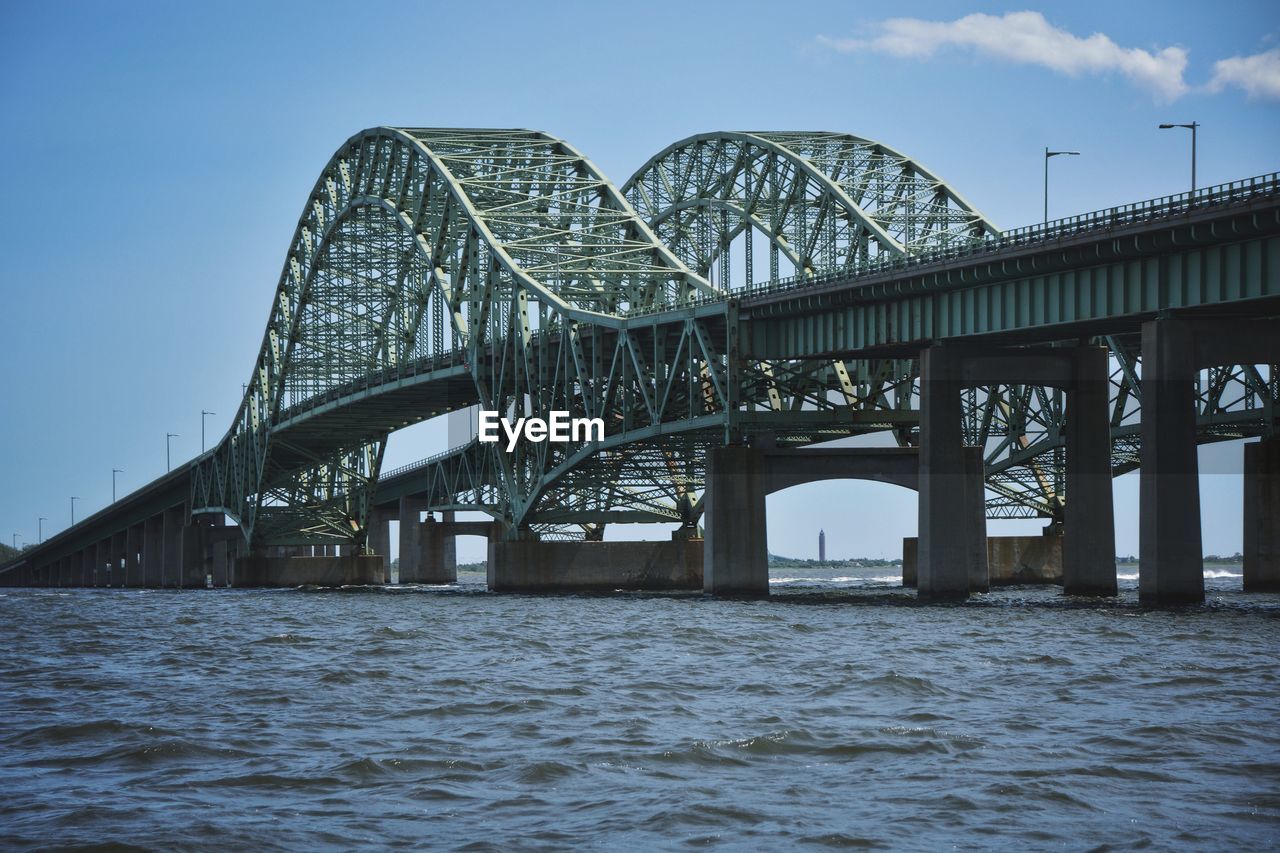 Low angle view of bridge over river