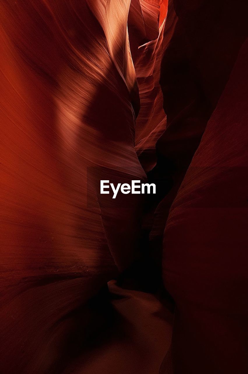 Rock formation at antelope canyon