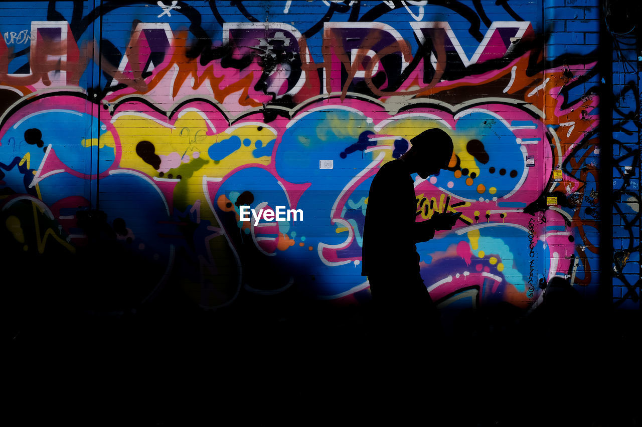 multi colored, creativity, graffiti, art, architecture, night, street art, cartoon, no people
