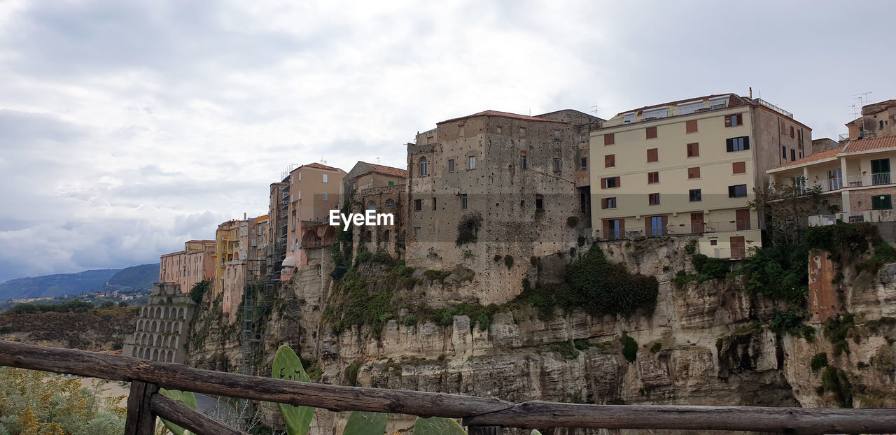 Low angle view of buildings against sky