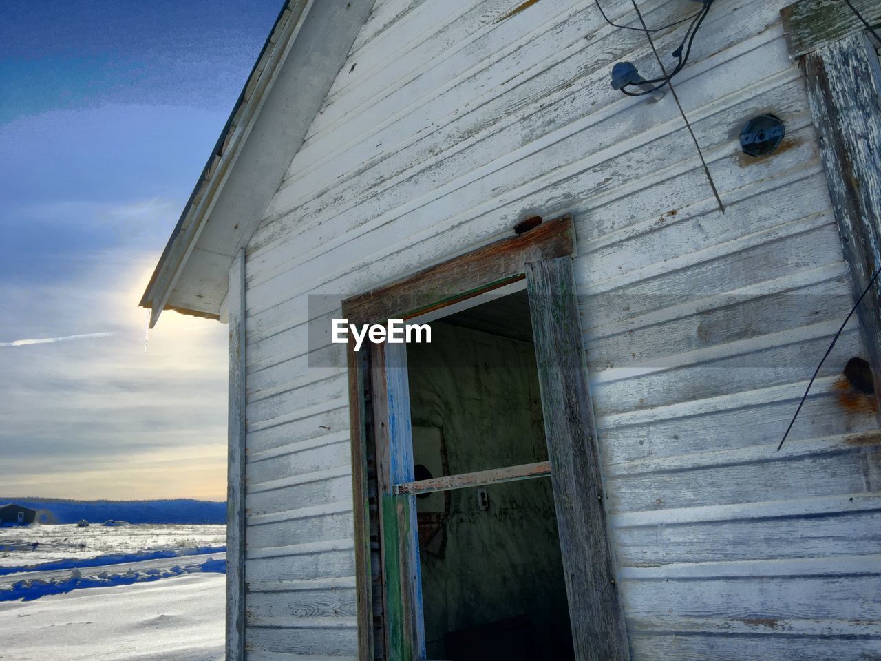 WOODEN STRUCTURE AGAINST THE SKY