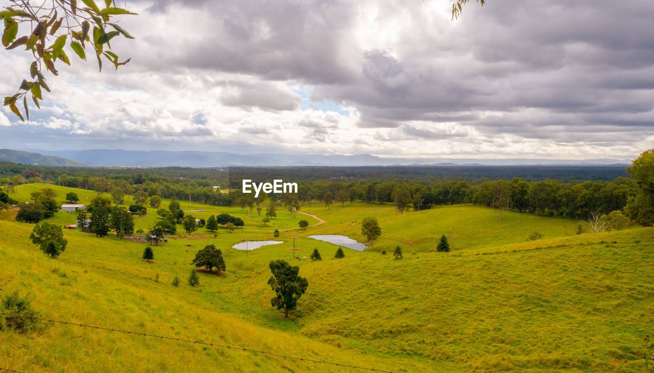 Scenic view of landscape against sky