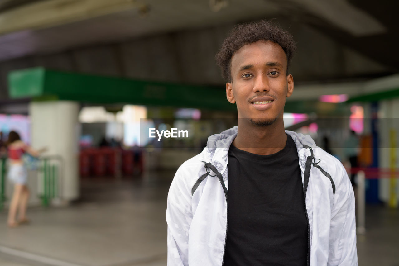 Portrait of a smiling young man