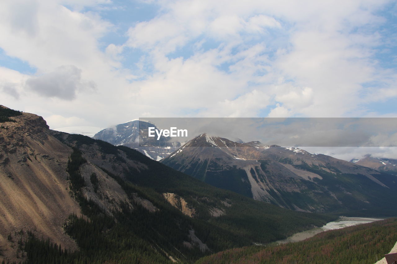 View of the rocky mountains - the rockies taken at the columbia icefields