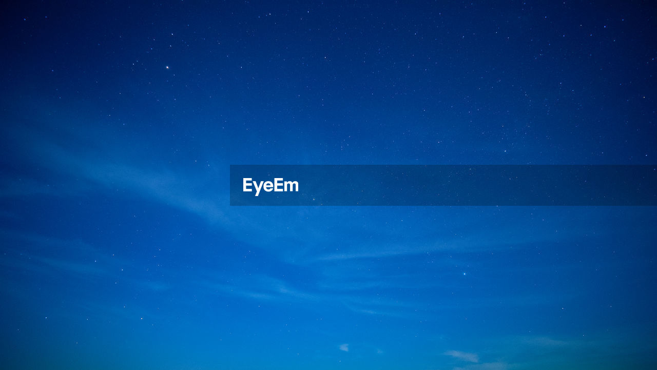 Low angle view of blue sky