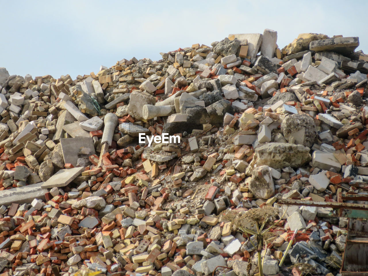 High angle view of stones 