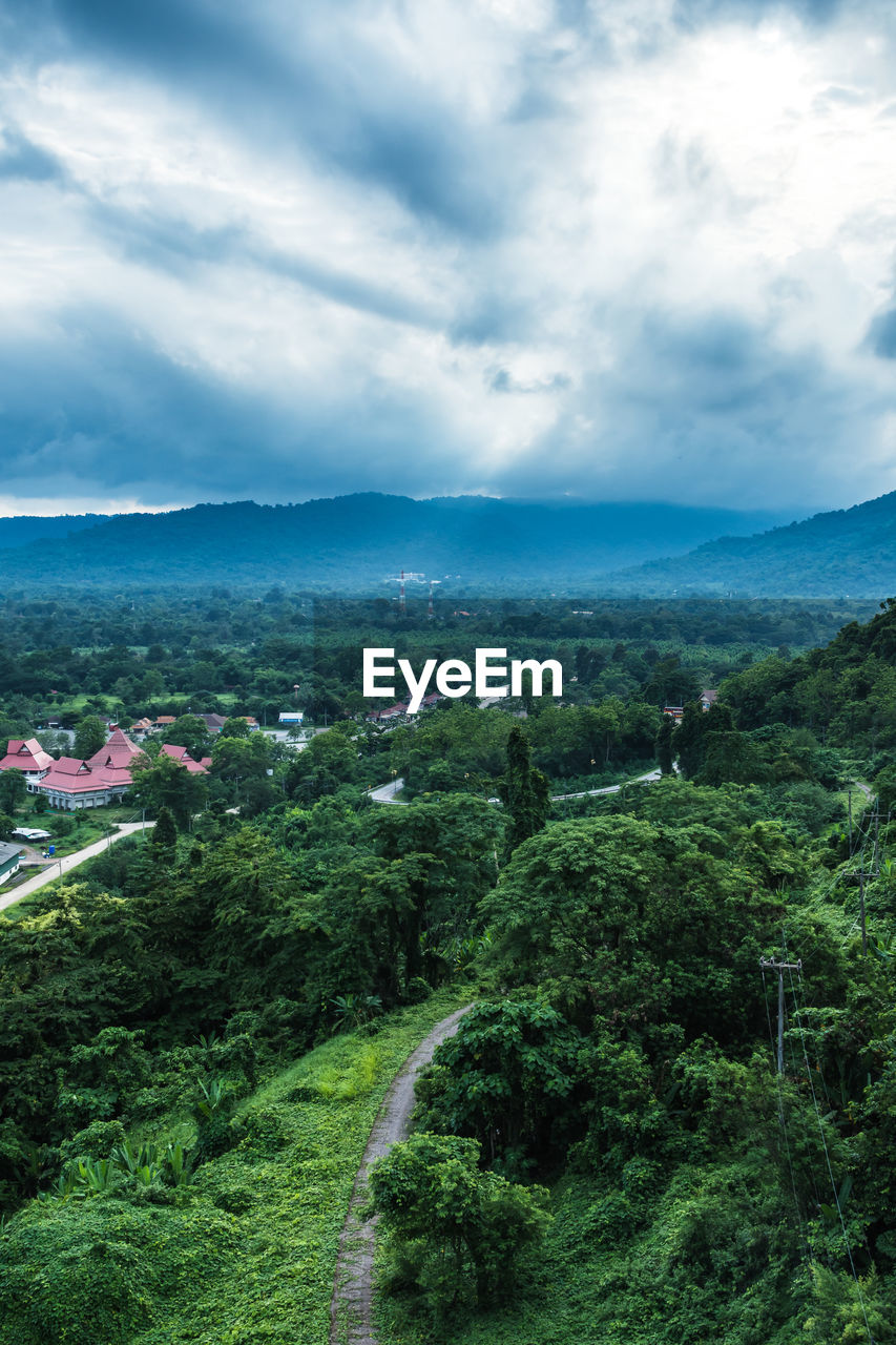 SCENIC VIEW OF LANDSCAPE AND TREES AGAINST SKY