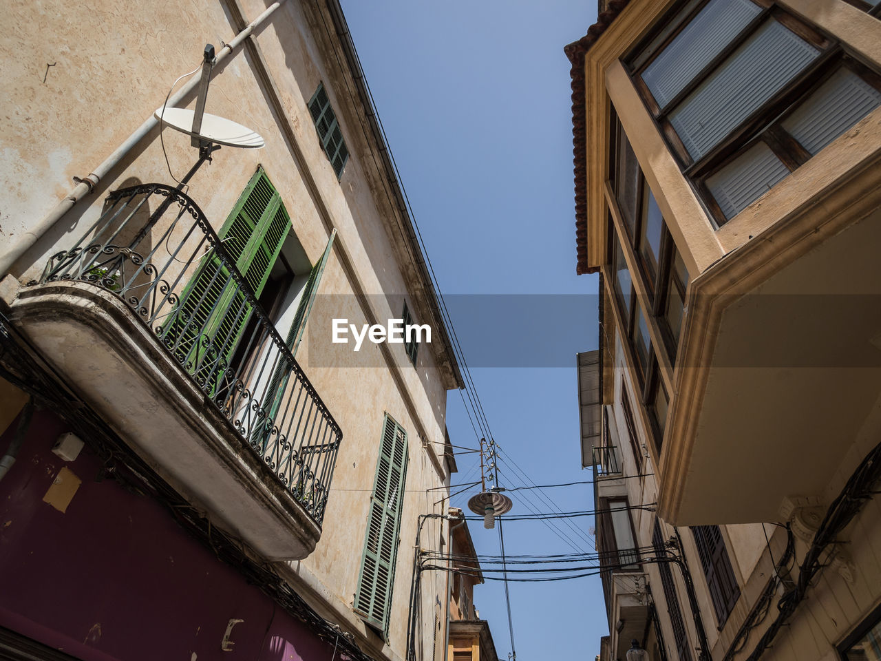 Low angle view of buildings against sky