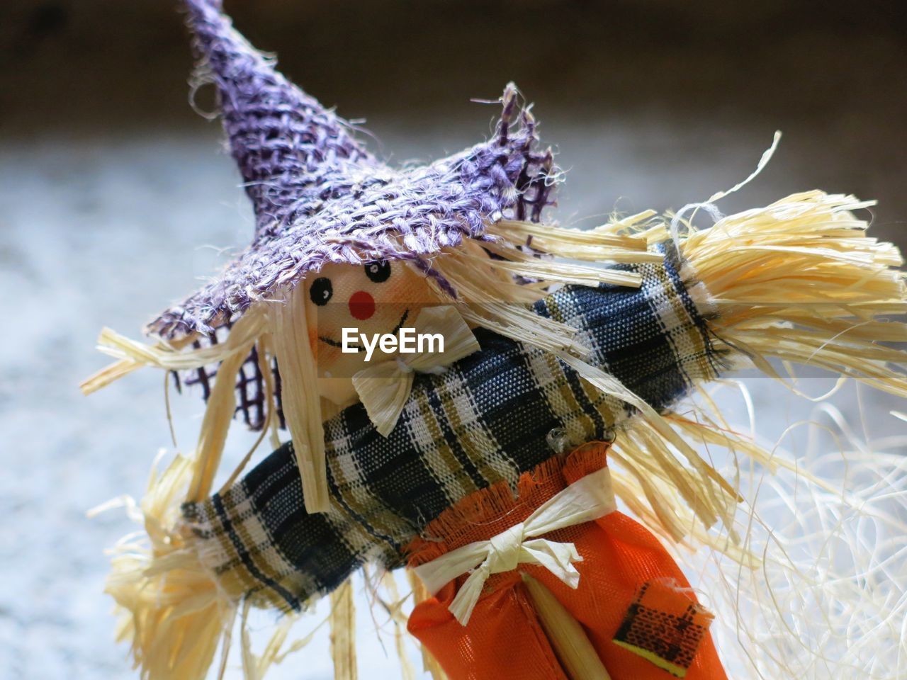 Close-up of scarecrow toy